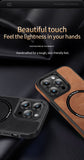 Luxury PU Leather Magsafe Wireless Charging Case For iPhone