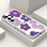 Purple Flower Phone Case For Samsung