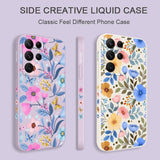 New Flower Silicone Case For Samsung