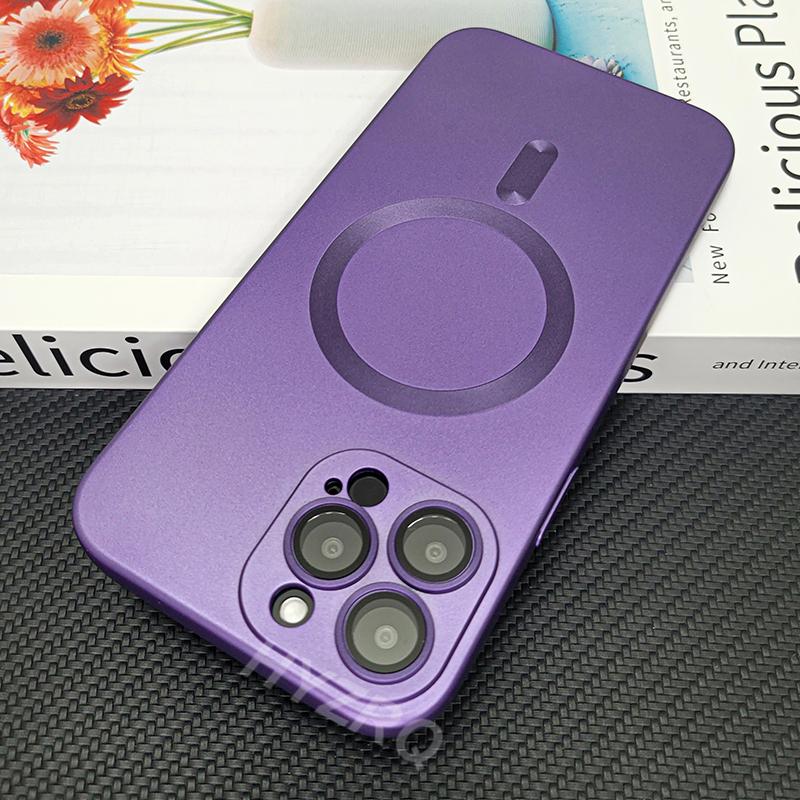 Luxury Magnetic Soft Silicone Case For iPhone