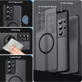 Magnetic Matte Shockproof Case For Samsung