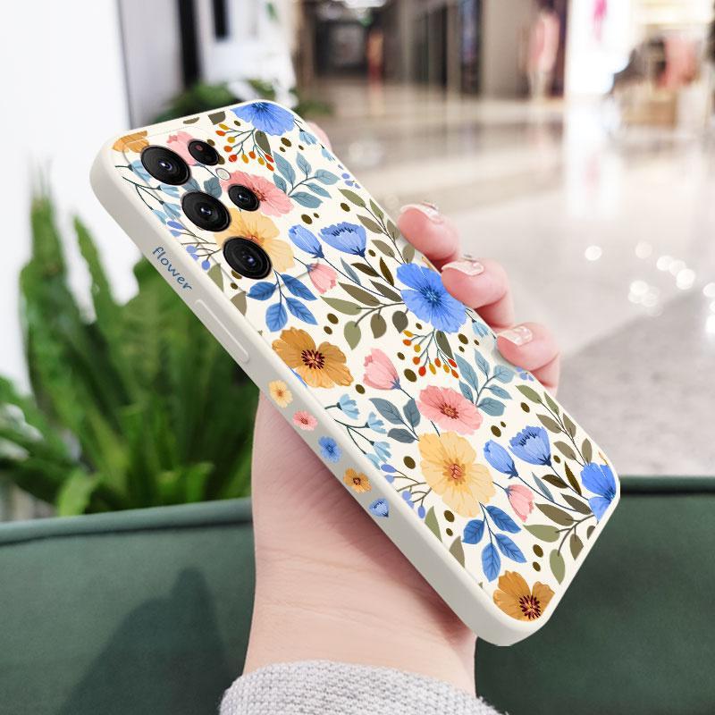 New Flower Silicone Case For Samsung