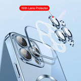 Transparent  Silicone Magnetic Case For iPhone