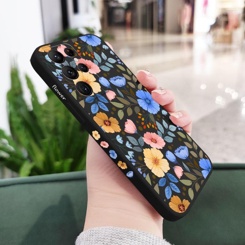 New Flower Silicone Case For Samsung