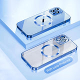 Transparent  Silicone Magnetic Case For iPhone