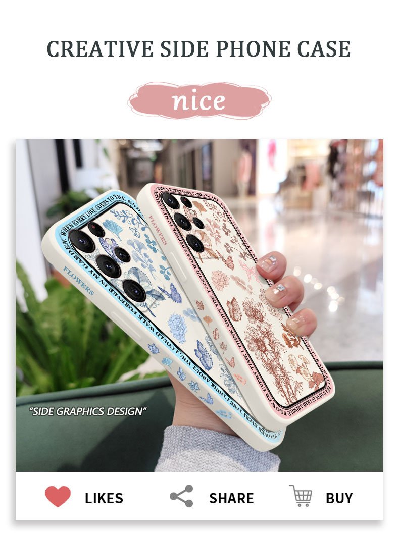 Vintage Flowers Phone Case For Samsung Galaxy