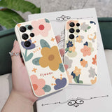 Warm Flowers Silicone Case For Samsung Galaxy