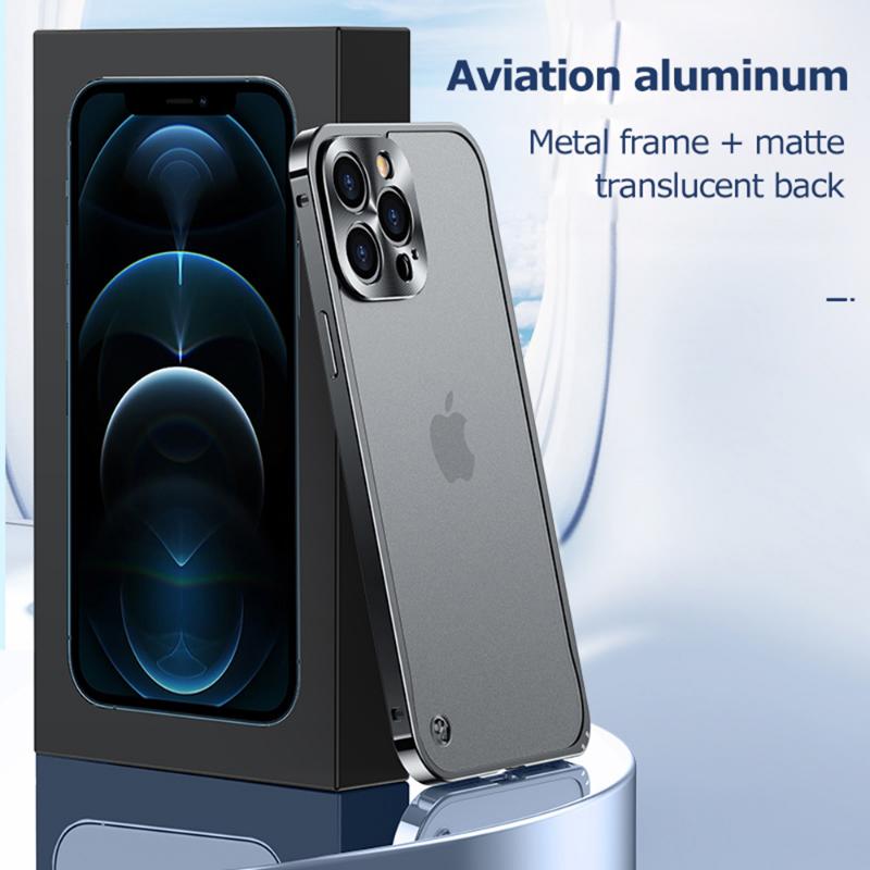 Luxury Metal Border Shockproof Case For iPhone